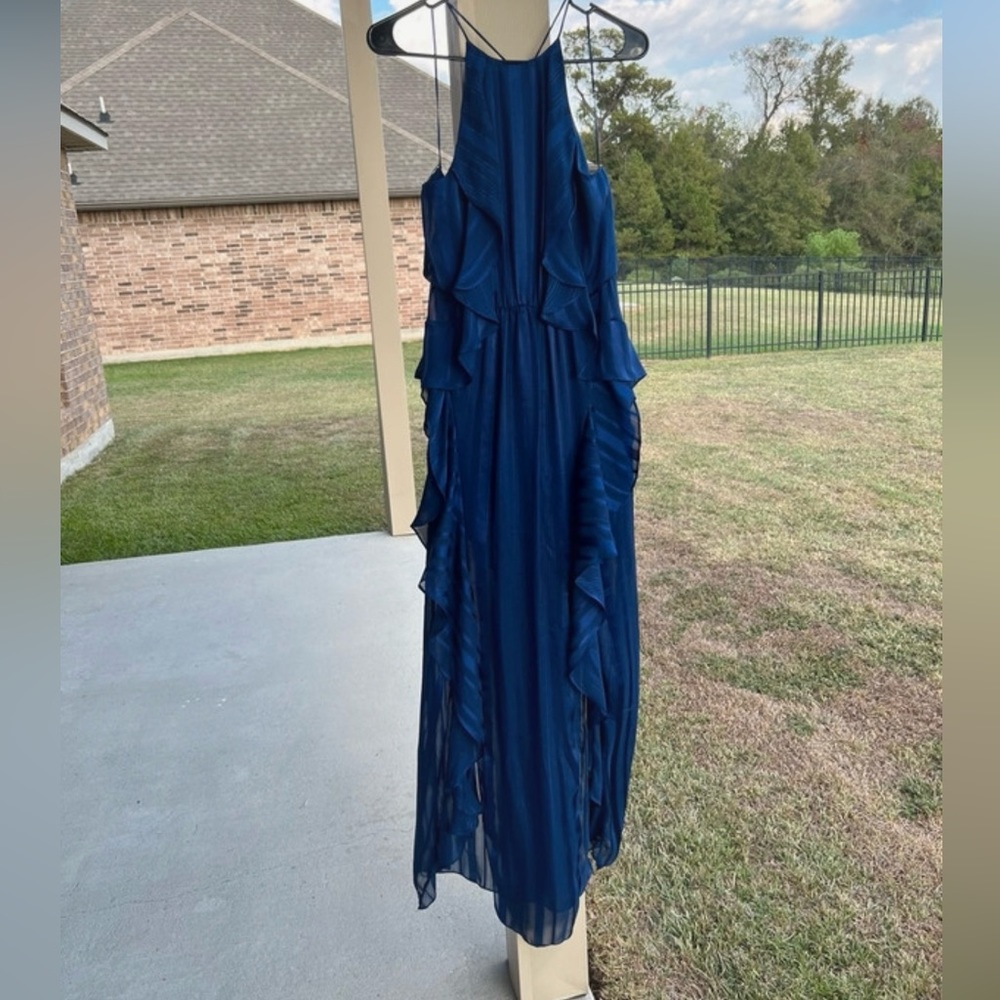 Evening Navy Blue Dress